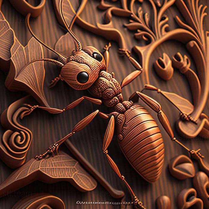 3D модель Pheidole pallidula (STL)